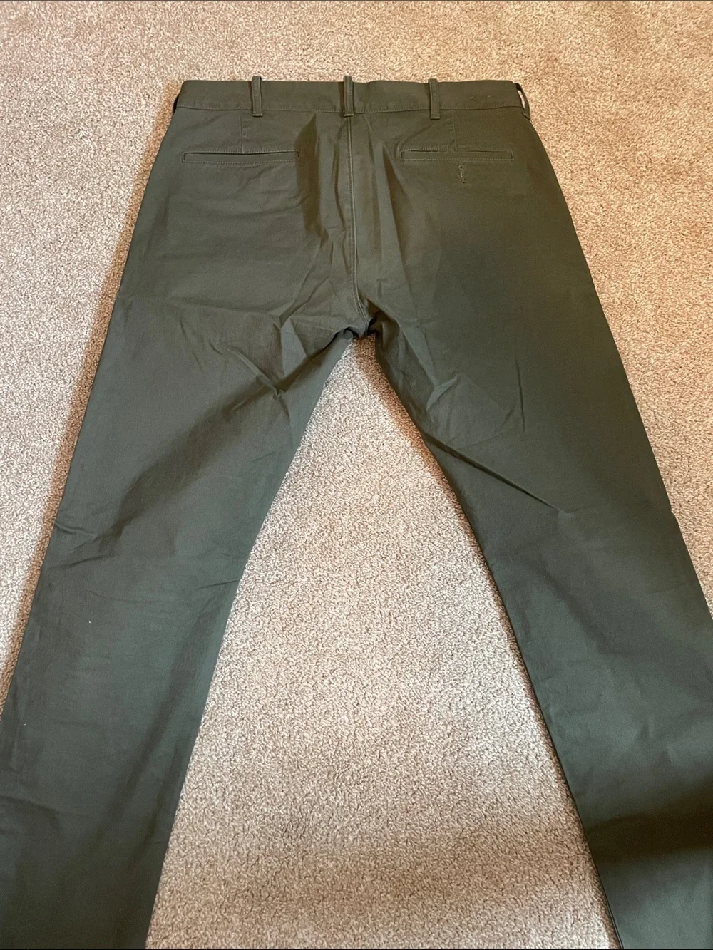 J. Crew Men's Olive Chino Pants - Driggs 32x34